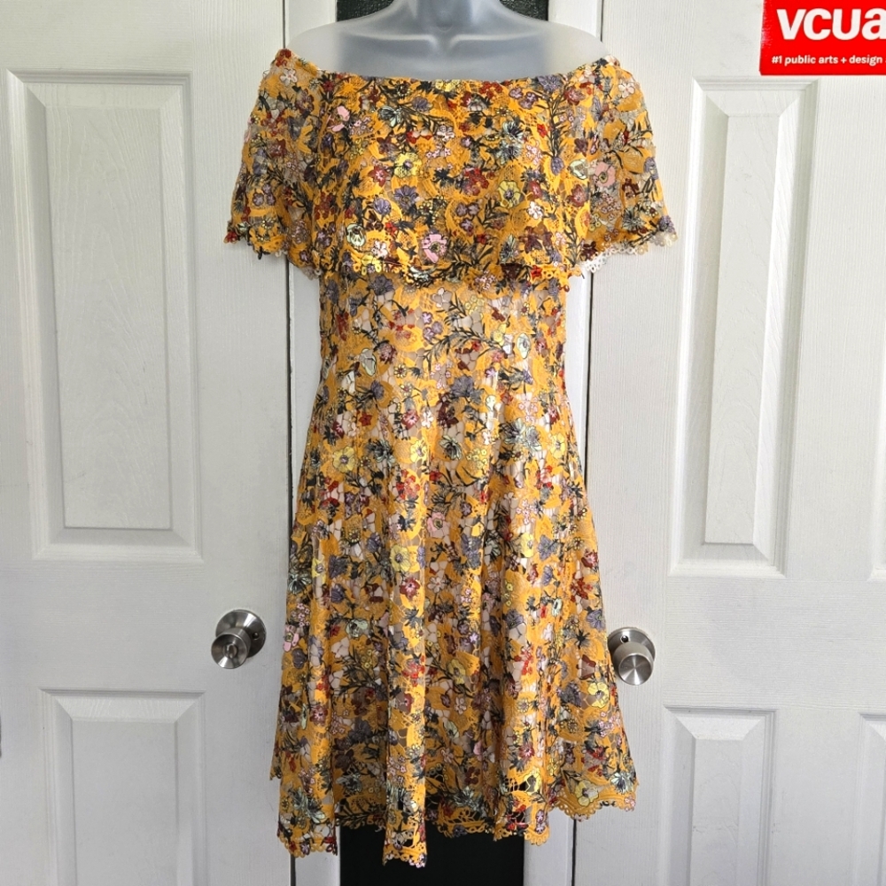 Floral Yellow Spring Dress